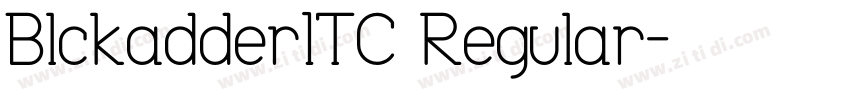 BlckadderITC Regular字体转换